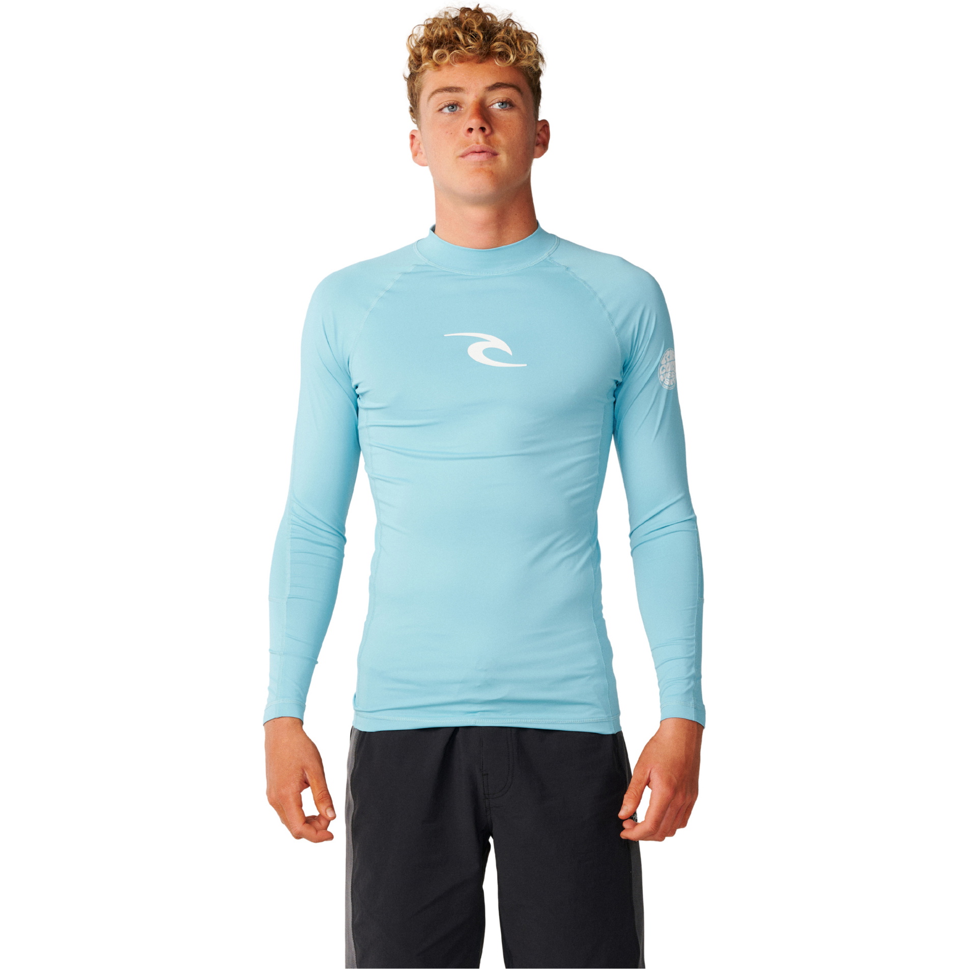2026 Rip Curl Mens Waves UPF Perf Long Sleeve Rash Vest 197MRV - Wave Pool